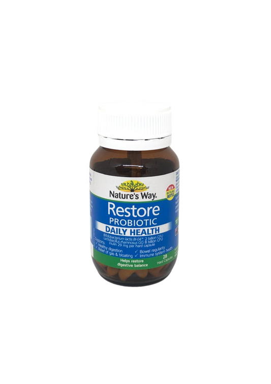 Nature's Way Restore Probiotic Daily Health 28's cap