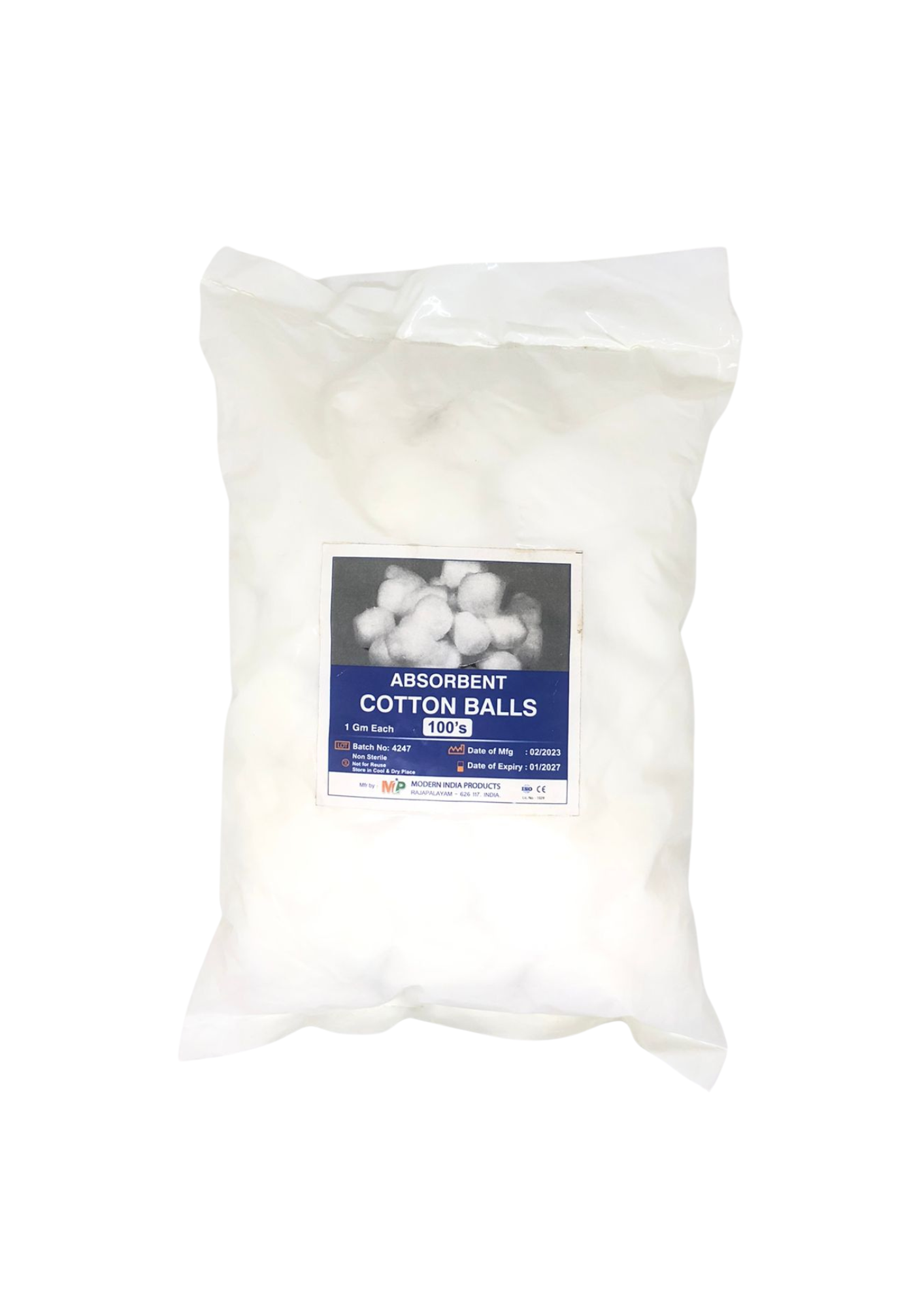 Absorbent Cotton Balls 100s