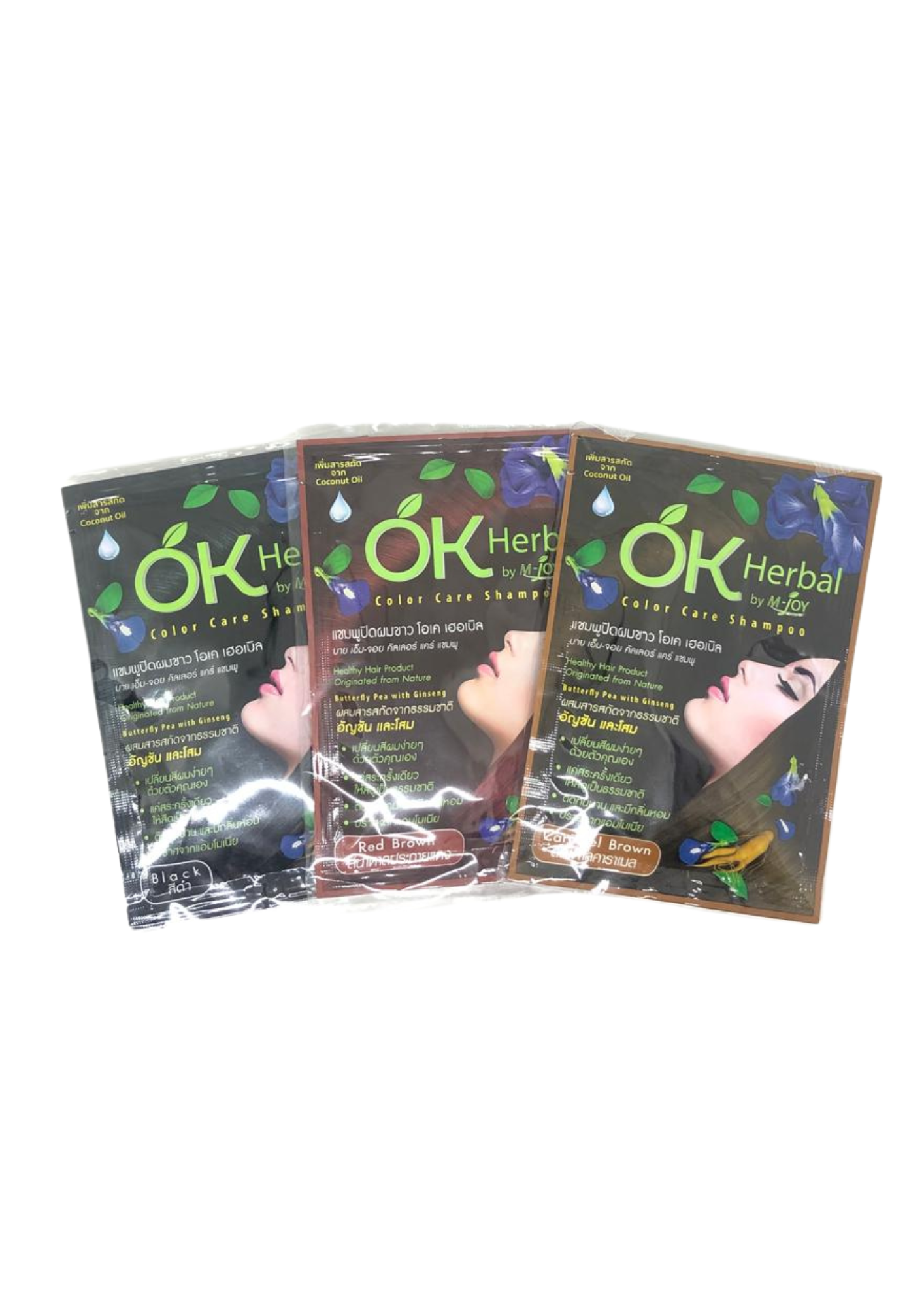 OK Herbal Color Care Shampoo (Black/Red Brown/Caramel brown)