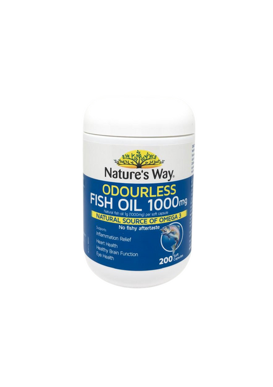 Nature's Way Odourless Fish Oil 1000mg 200cap