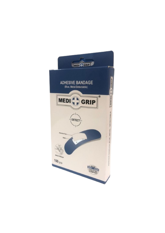 Adhesive Bandage (Blue, Metal-Detectable) Wash proof 100's