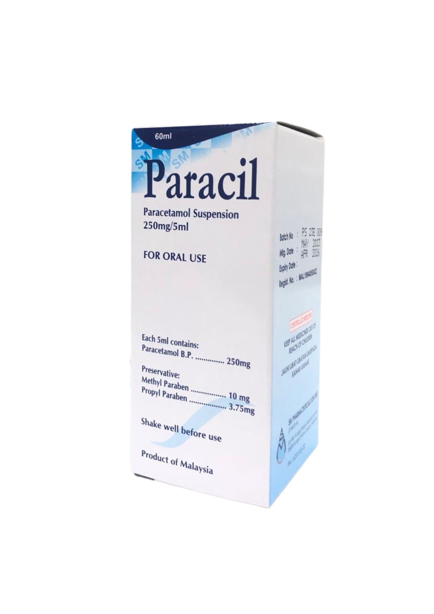 Paracil 250mg/5ml syrup